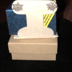 NWT Sterling Silver Fireworks Pierced Earrings